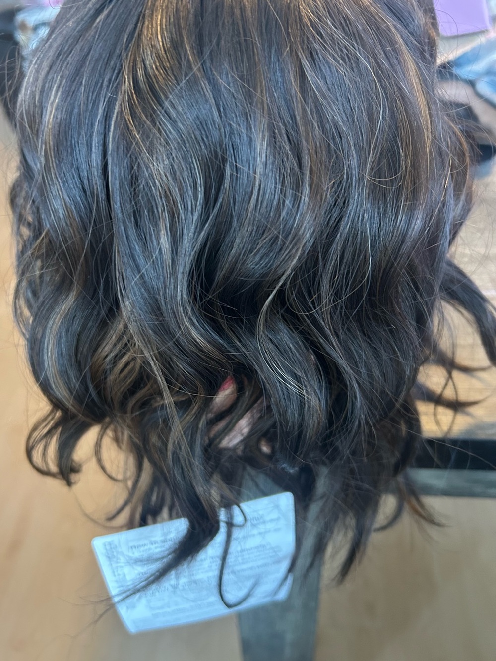 Dark Brown Wavy Women's Hairpiece - Natural-Look